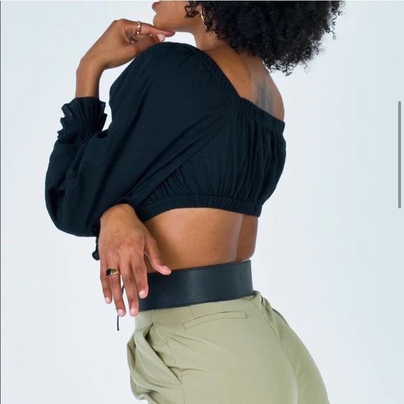 Princess Polly Take It To The Heart Top Black - Picture 8 of 16